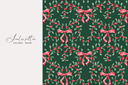 Christmas Mistletoe Ornamental Print, a Pattern Graphic by SirenaArt (Thumbnail 6 of 14)