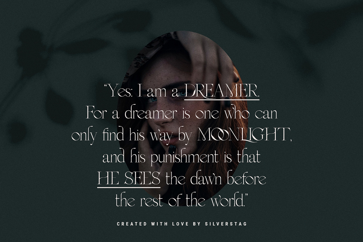 MOON CROWD - Elegant & Stylish Serif, a Serif Font by SilverStag Type Foundry (Photo 18 of 26)