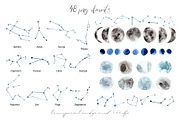 Starlight Night and Astrology Set, an Object Graphic by Slastick (Thumbnail 2 of 7)