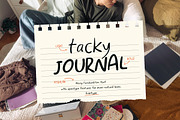 Tacky Journal - Handwritten Notes, a Handwritten Font by Bale Type (Thumbnail 1 of 12)