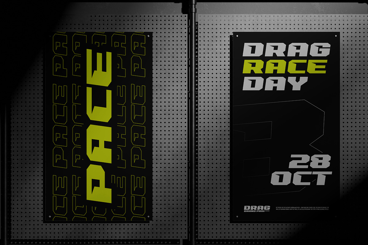 Dark Turbo - Bold Italic Racing Font, a Sans Serif Font by Typia Nesia (Photo 9 of 12)