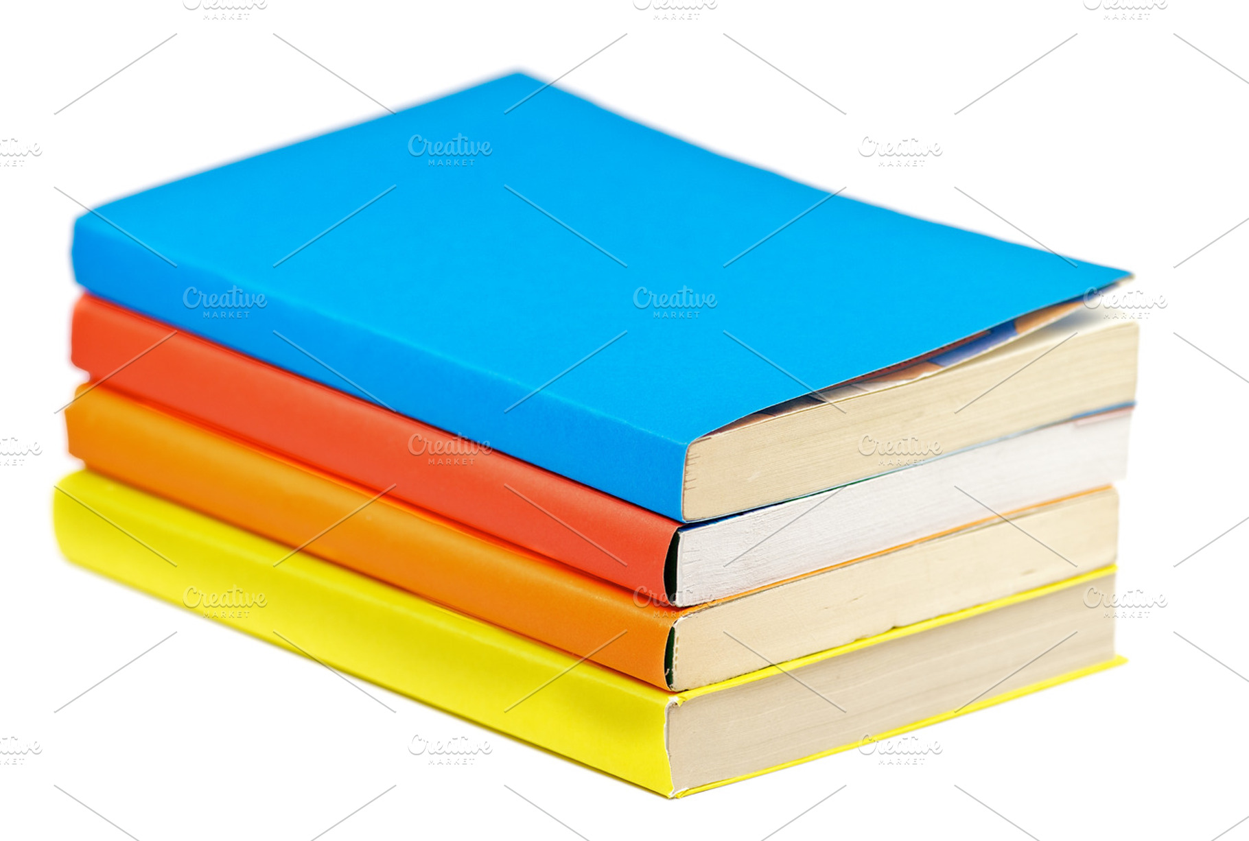 Pile of multicolored books, a School & Education Photo by zhekos