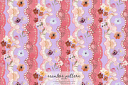 Boho scallop floral pattern, a Pattern Graphic by Pink Studio Art (Thumbnail 1 of 4)