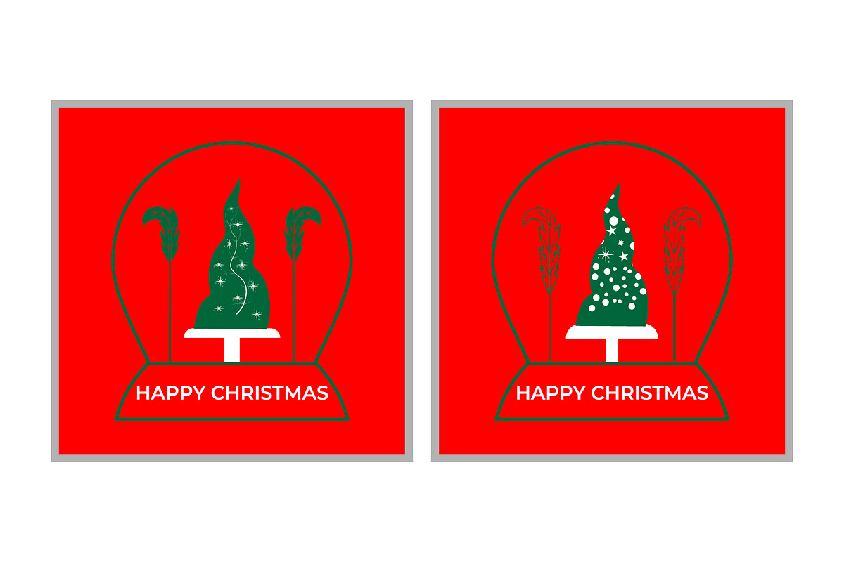 Happy Christmas Design, a Decorative Illustration by Lakhan1998 (Photo 3 of 6)