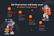 Travel and Adventure 3D Character, a Characters & Person 3D Model by orenjidesign (Thumbnail 2 of 8)