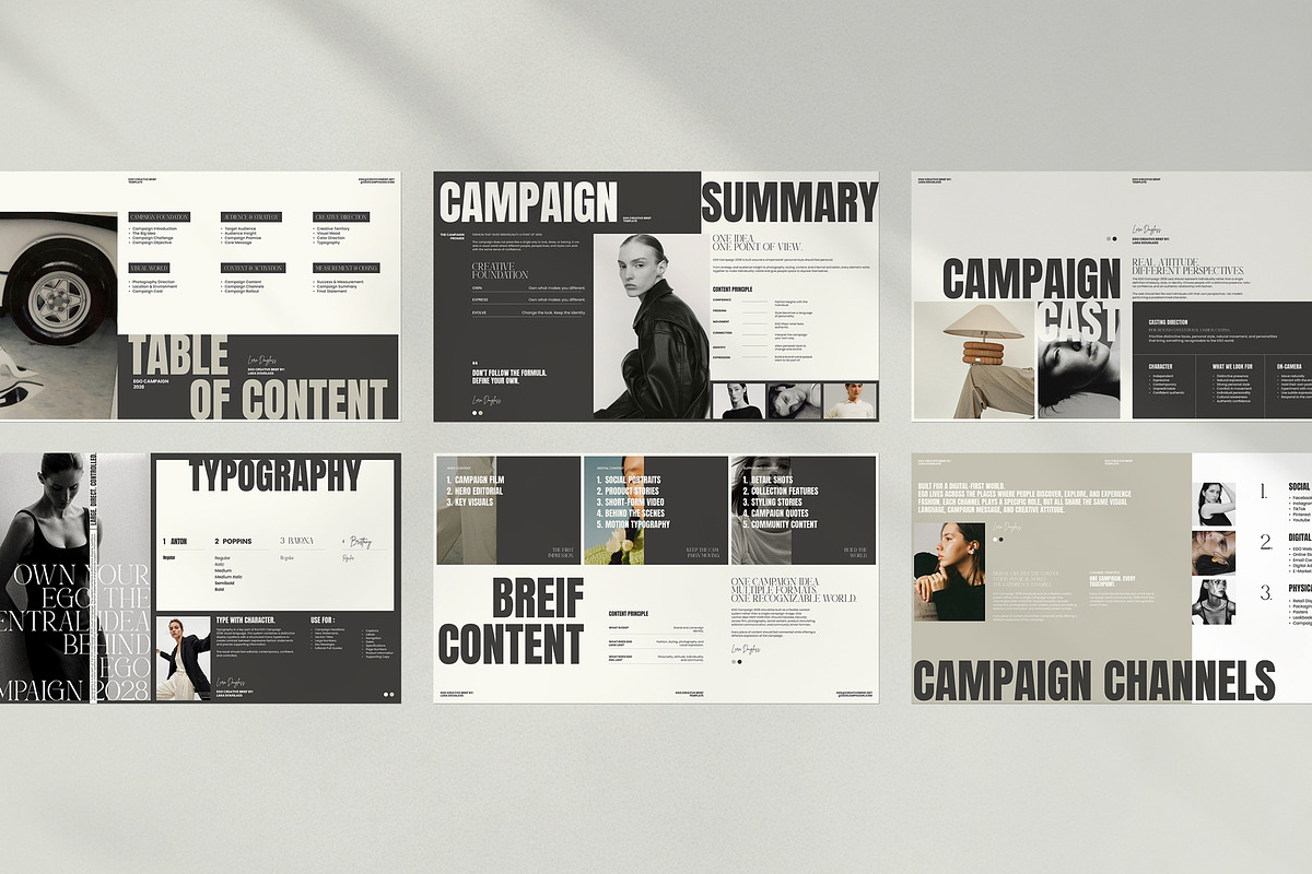 EGO Creative Brief Campaign | CANVA, a Presentation Template by evgenystudio (Photo 9 of 11)