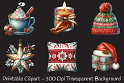 Cozy Christmas Vibes Clipart Bundle, an Illustration by RobertsArt (Thumbnail 5 of 7)