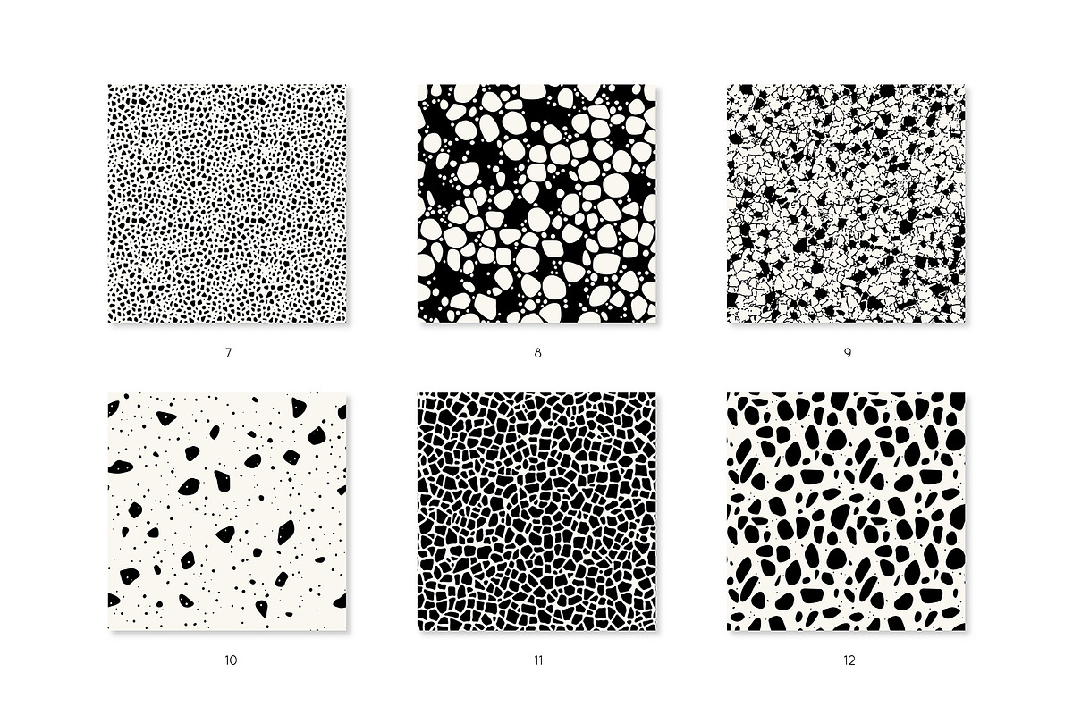 Terrazzo Seamless Patterns Set, a Pattern Graphic by Curly_Pat (Photo 4 of 5)