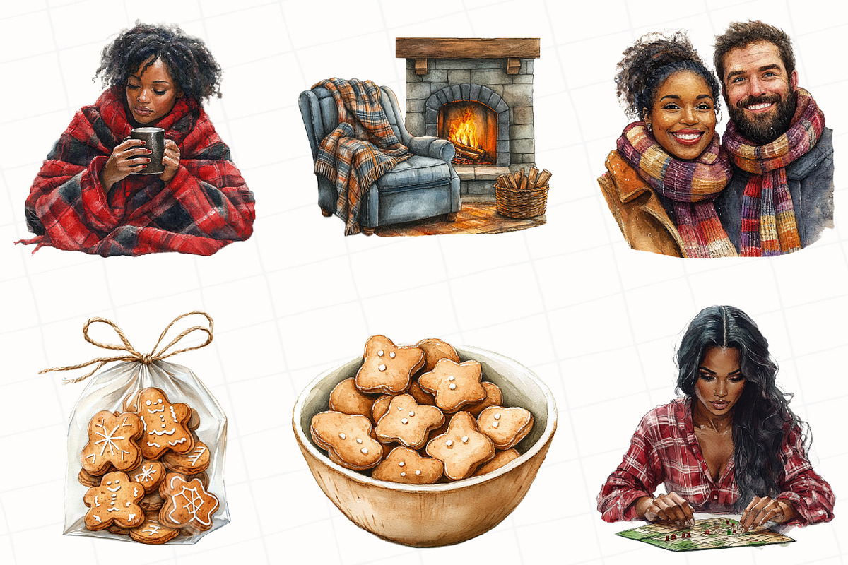 Christmas Market Clipart, an Illustration by OK Design (Photo 5 of 5)