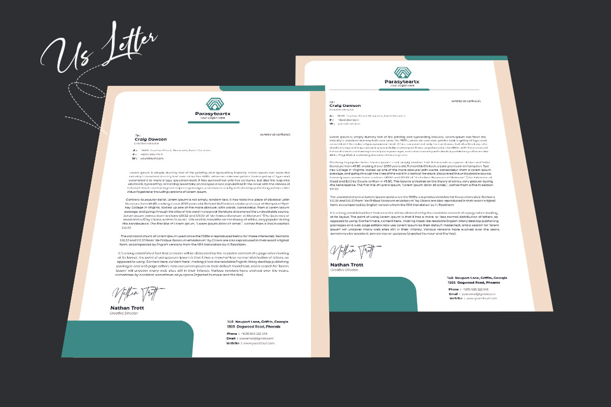 Urban Letterhead Template, a Resume Template by iDoodle Studio (Photo 4 of 4)