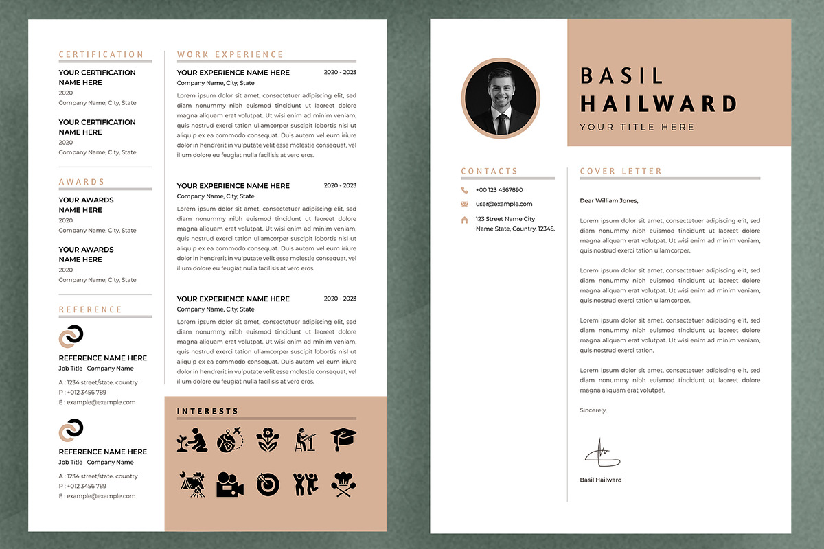 Modern Resume Template, a Resume Template by ContestDesign (Photo 4 of 5)