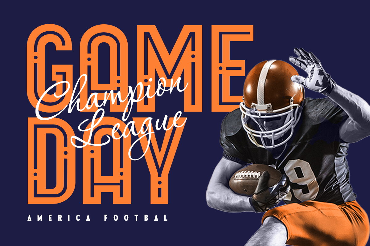 Champione - Athletic Sport Font, a Sans Serif Font by Hamz Studio (Photo 10 of 16)