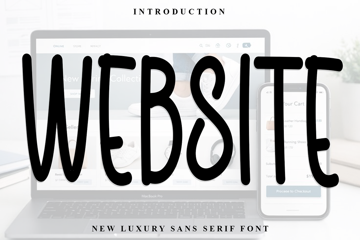 Website, a Script Font by InermediaSTUDIO (Photo 1 of 6)