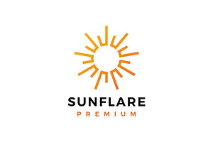 Sun Flare Light Bright Shine Logo