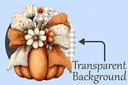 Whimsical Orange Cream Pumpkin PNG, a Seasonal Illustration by Canvas Craft (Thumbnail 2 of 10)