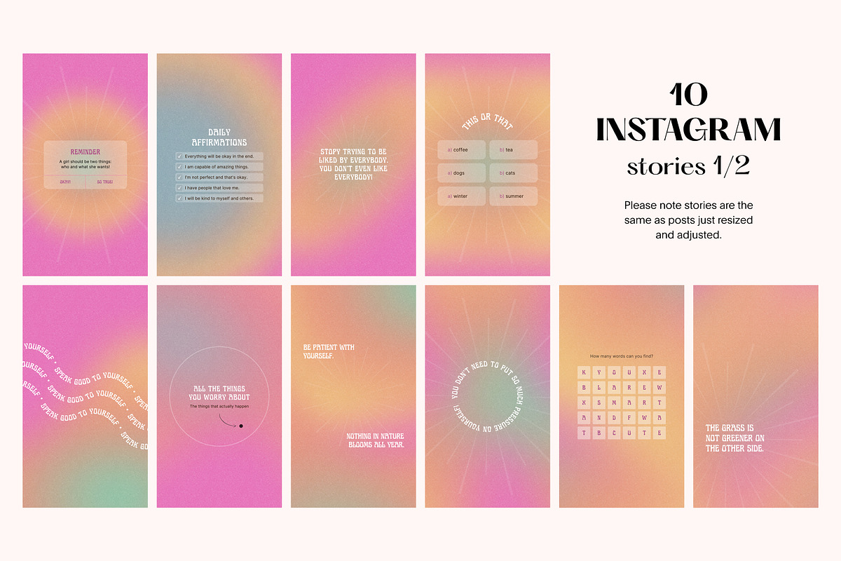 Canva Retro Dreams Instagram Bundle, a Social Media Template by Alice Store (Photo 7 of 8)