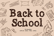 Back to school. Funny school doodles, an Object Graphic by Black Orchid (Thumbnail 1 of 5)
