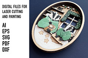 Badger Baking Layered Laser Cut File, an Object Graphic by HelloWood (Thumbnail 4 of 4)