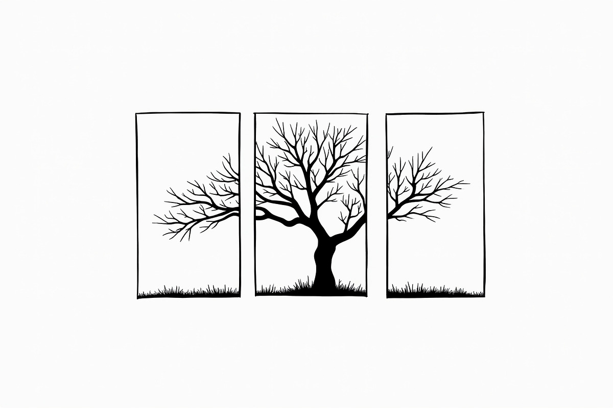 Multi-Panel Tree Silhouette Laser, a Graphic by balal (Photo 2 of 9)