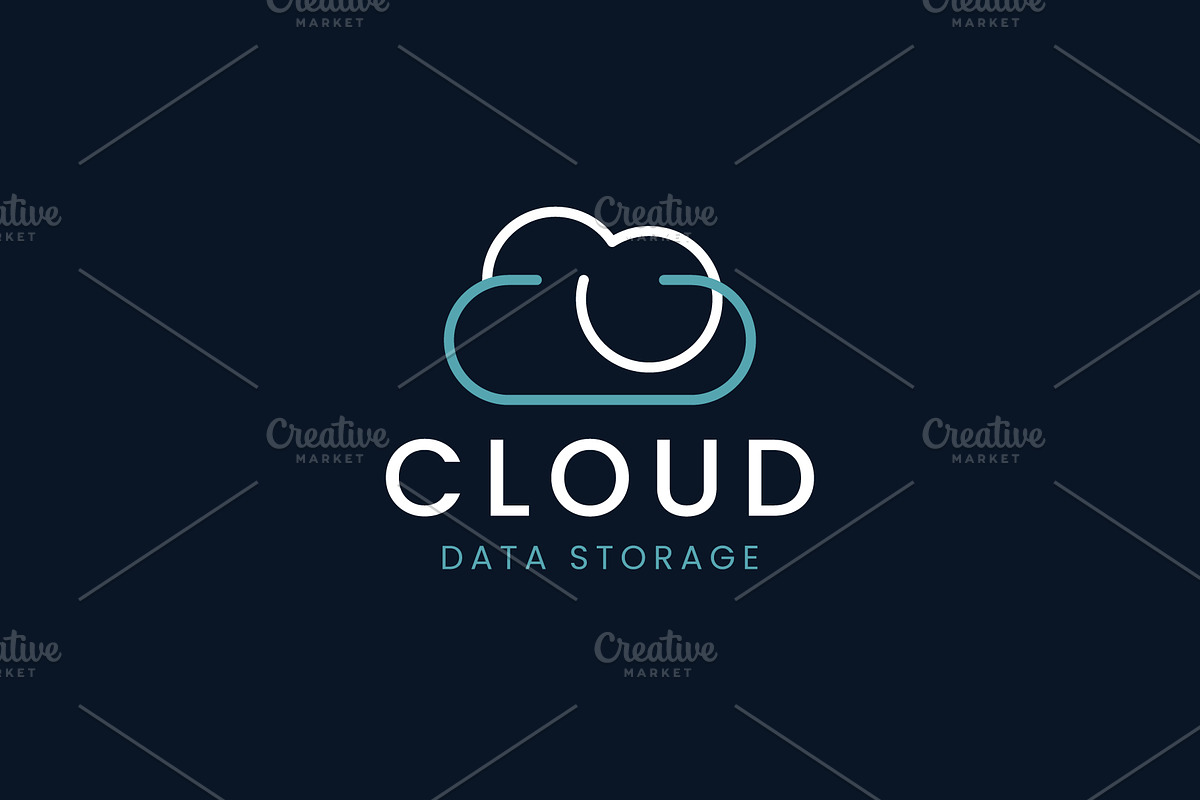 Cloud logo icon illustration, a Branding & Logo Template by Dyn Studio