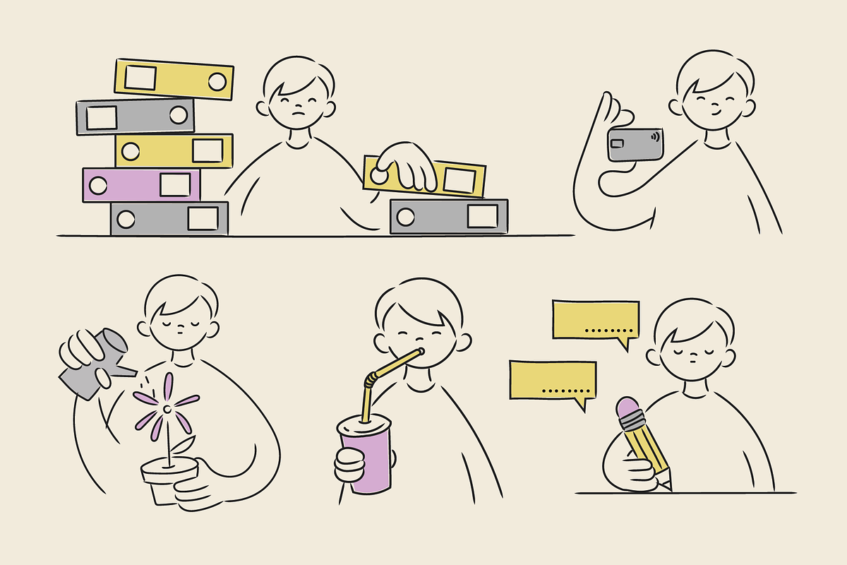 TOMMY PNG LINE ART (45 elements), a Person Illustration by Bonfloret Studio (Photo 7 of 10)