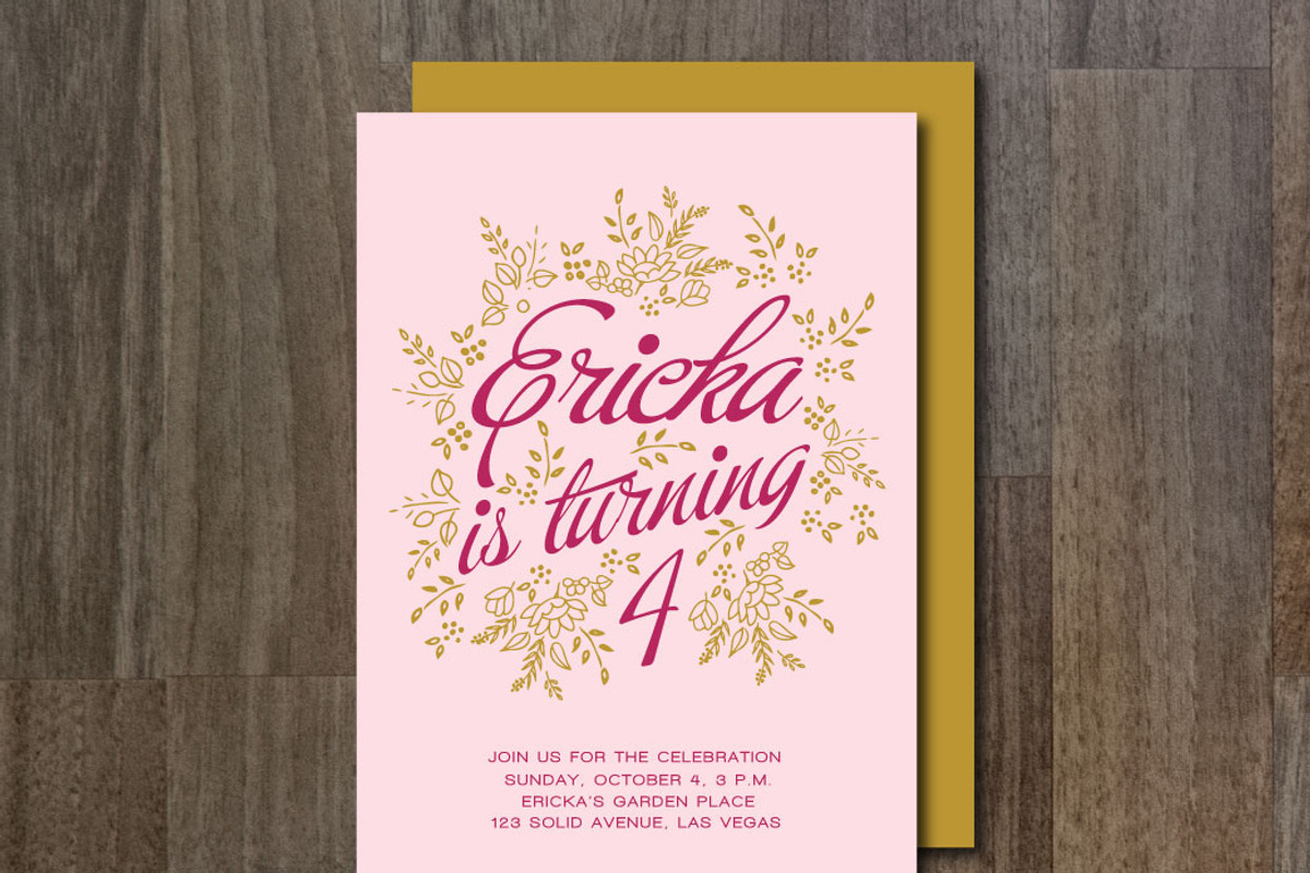 Birthday Invitation, an Invitation Template by aticnomar