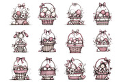Easter Basket Clipart Set, an Illustration by Design Market (Thumbnail 3 of 3)