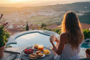 Breakfast by the pool, a Photo by Beautiful things