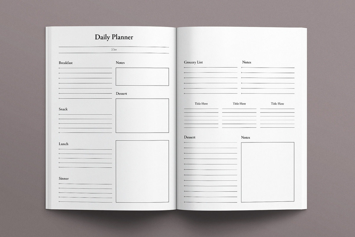 Planner Template, a Brochure Template by E-Type (Photo 2 of 8)