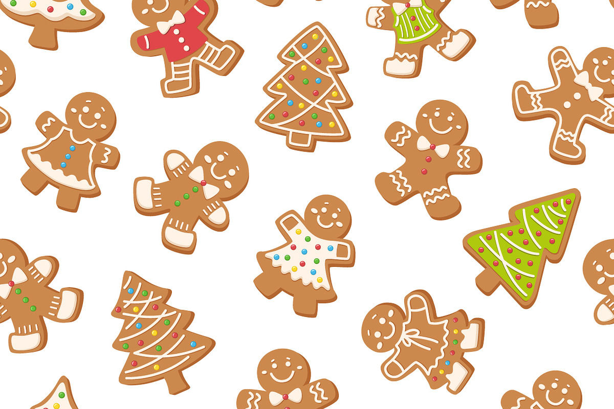 Christmas Gingerbread Pattern Set, a Pattern Graphic by Barsuk's Shop (Photo 6 of 10)