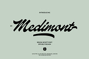 ED Medimont - Brush Script font, a Script Font by Emyself Design (Thumbnail 1 of 12)