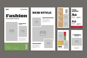 Elegant Fashion Mood Board Design, a Social Media Template by MightyDesign
