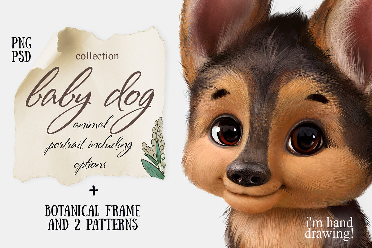 Baby dog, an Animal Illustration by TanyaSchuka (Photo 1 of 6)