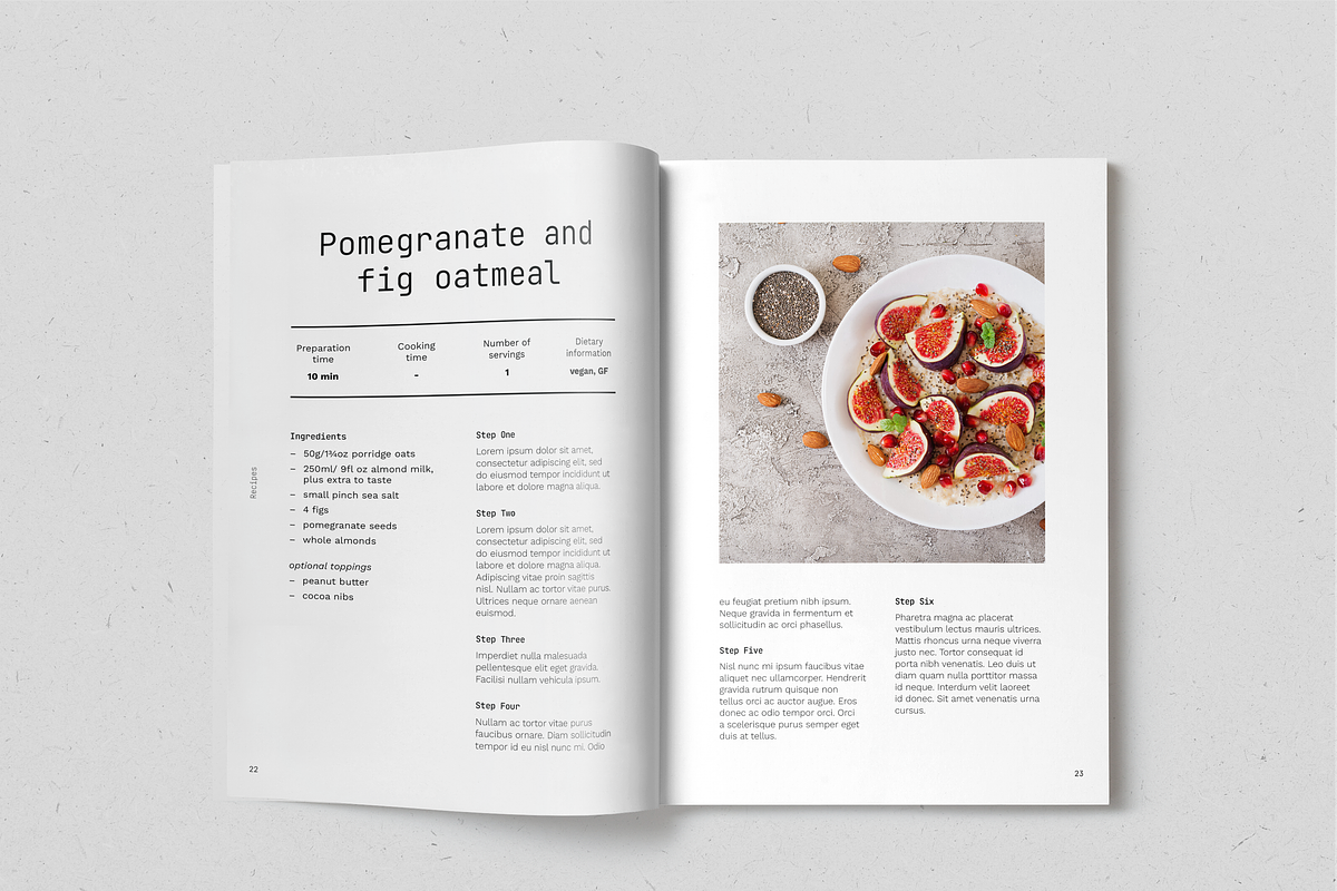 Healthy Desserts Recipe Book, a Magazine Template by SonaGeciova (Photo 13 of 19)