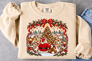 Santa and Reindeer Christmas, a Seasonal Illustration by Craft Nest (Thumbnail 5 of 6)