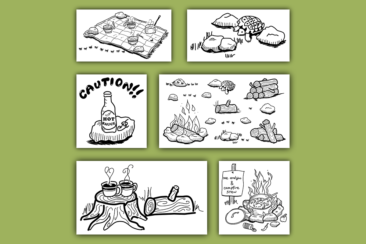 Outdoor Kitchen Illustrations, a Food Illustration by AJ Doodles (Photo 4 of 16)