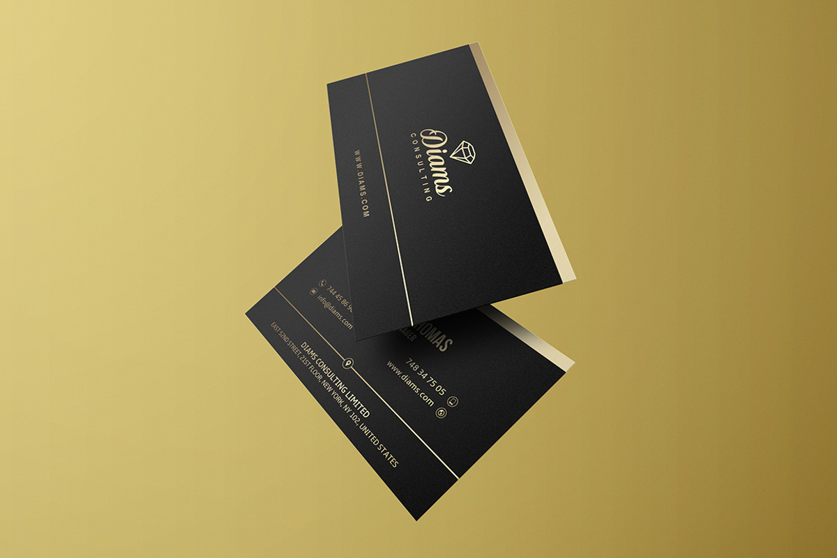Simple Gold Business Card, a Business Card Template by Marvel (Photo 2 of 5)