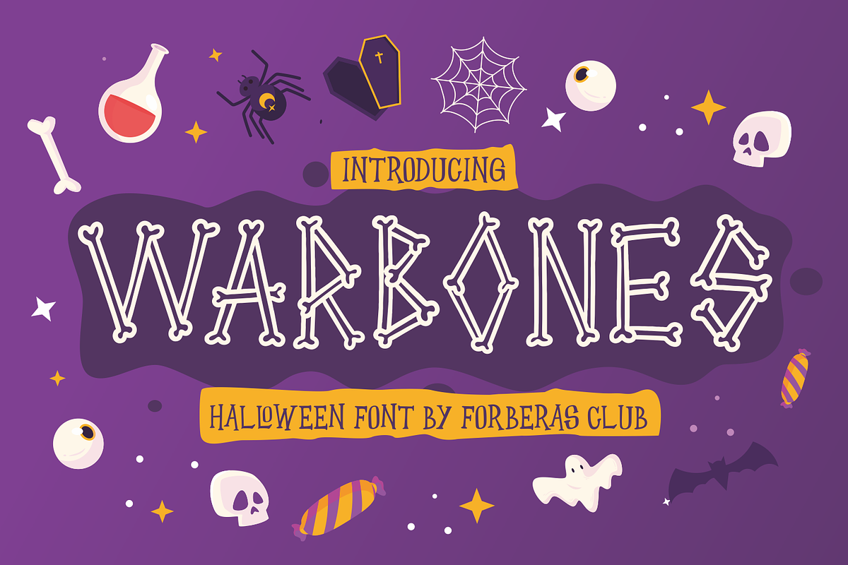 Warbones | Spooky Halloween, a Serif Font by Forberas Club (Photo 1 of 7)