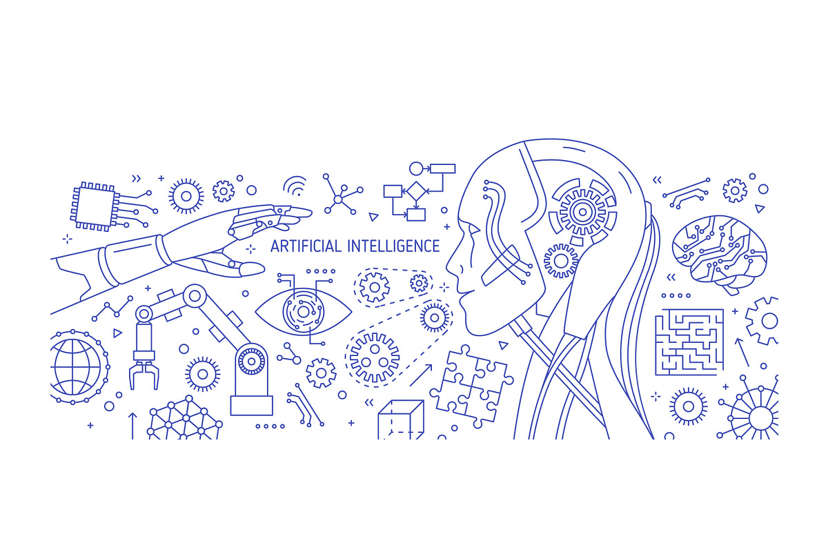 Artificial intelligence banners, a Technology Illustration by Good Studio (Photo 2 of 8)