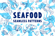 Seafood patterns, a Pattern Graphic by Hellgram (Thumbnail 1 of 6)