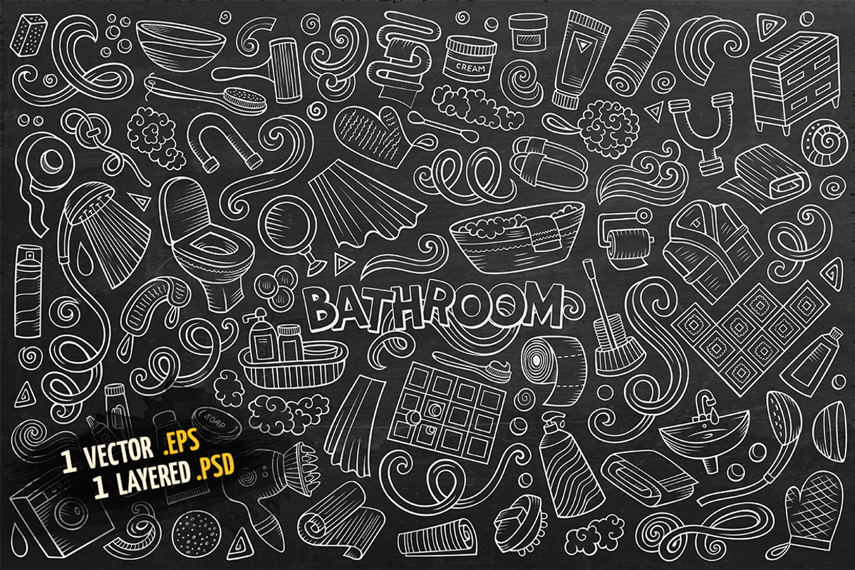Bathroom Objects & Elements Set, an Object Graphic by BALABOLKA (Photo 4 of 4)
