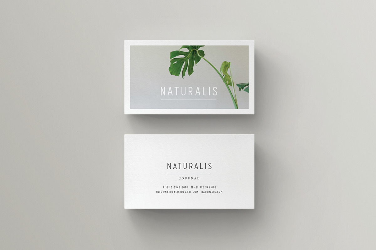 NATURALIS Business Card Template, a Business Card Template by 46&2 Collective (Photo 7 of 9)