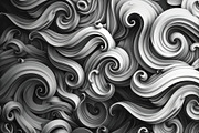 A black and white swirling pattern c, a Photo by Iftikhar Alam