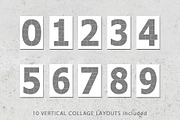 12x12 Number Photo Collage Templates, a Marketing Template by Loveurstyle Designs (Thumbnail 2 of 5)