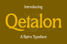Qetalon Retro Typeface Font