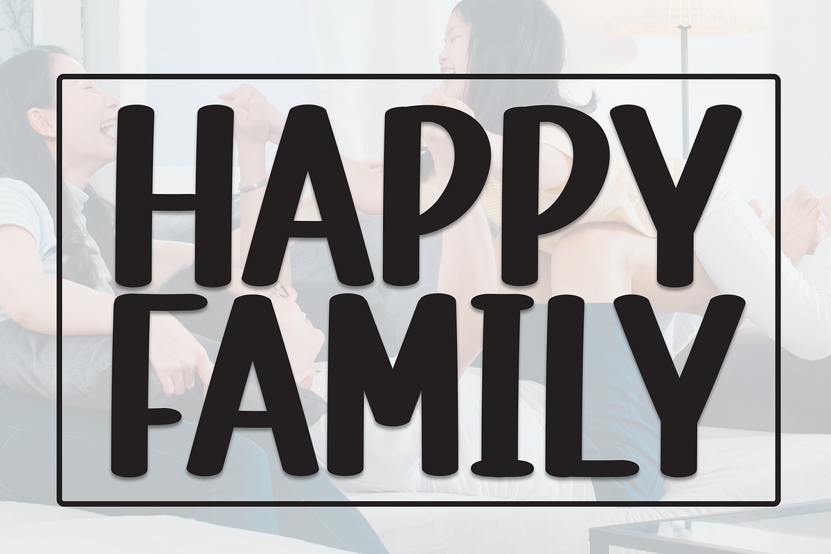 Happy Family | Script Font, a Script Font by Scratchones (Photo 1 of 8)