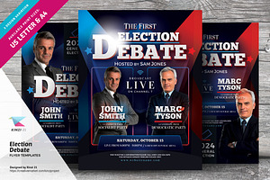 Election Debate Flyer Templates