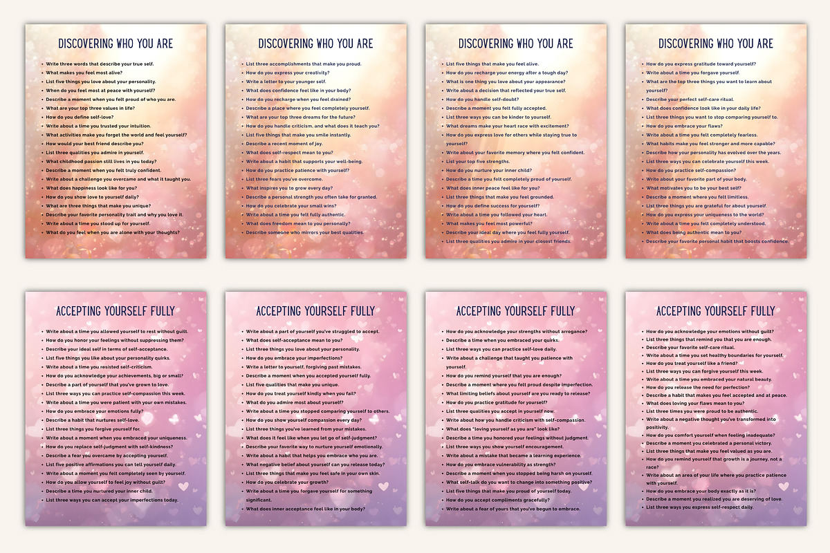 1000+ Self-Love & Confidence Prompts preview 4