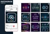 Neon Animated Template, a Social Media Template by Brandspark Mini (Thumbnail 1 of 2)