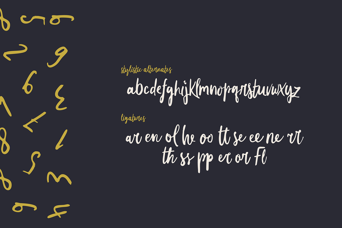 Great Harvest - Rustic Brush Script, a Script Font by Letteratom (Photo 7 of 8)